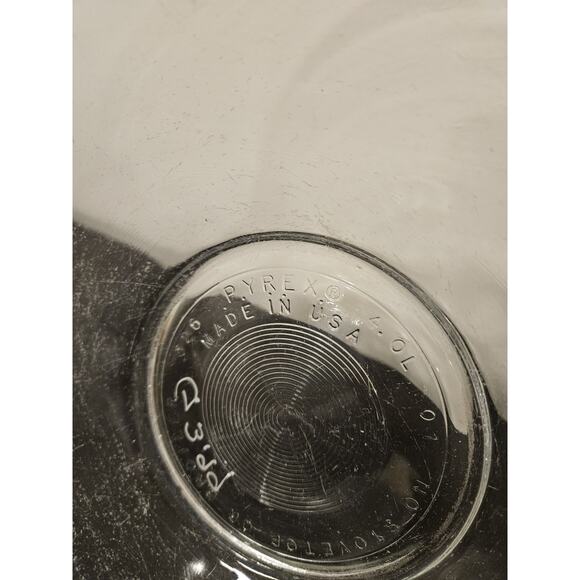 Vintage Large Pyrex 326 Clear Glass Dish 4 Qt Mixing Bowl 12" - Picture 5 of 5